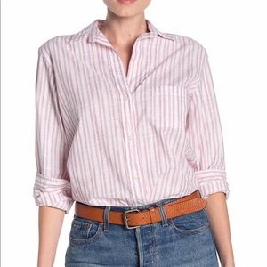 GRAYSON The Hero Washed Stripe Print Cotton Shirt